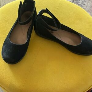 10 W Black Maryjane’s ankle strap leather and suede Women's Shoes